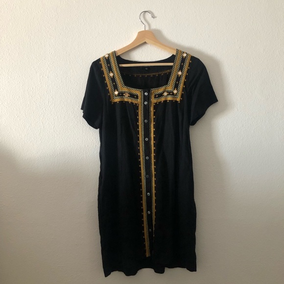 (Madewell) Mirror-Embroidered Dress - Picture 4 of 6
